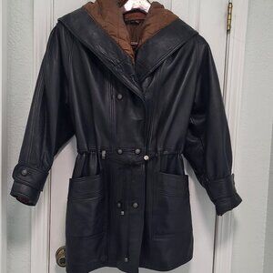 CAYENNE MEDIUM, BLACK LEATHER JACKET
